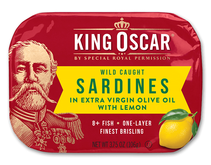 king oscar brisling sardines in evoo with lemon