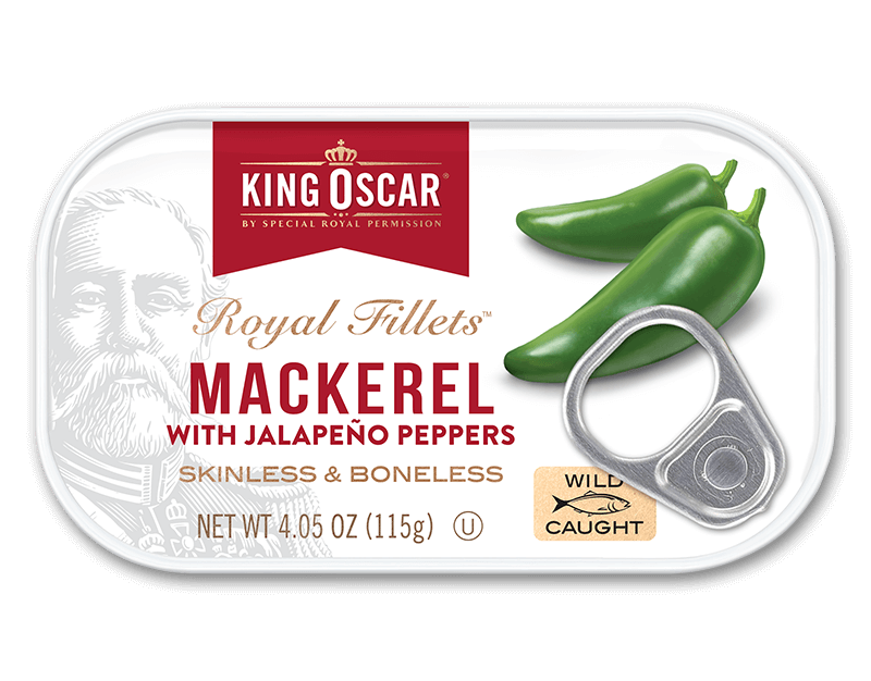 Skinless & Boneless Mackerel Fillets with Jalapeño Peppers